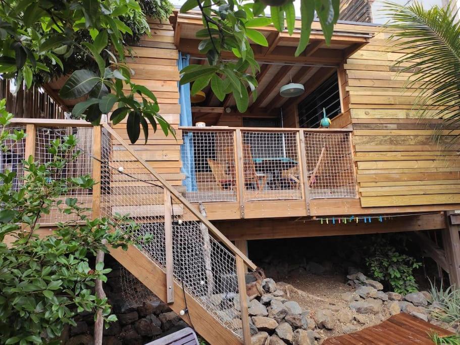 Bungalow Ecologique Avec Toilettes Seches Leu Kabanon Vue Mer Сен-Лё Экстерьер фото