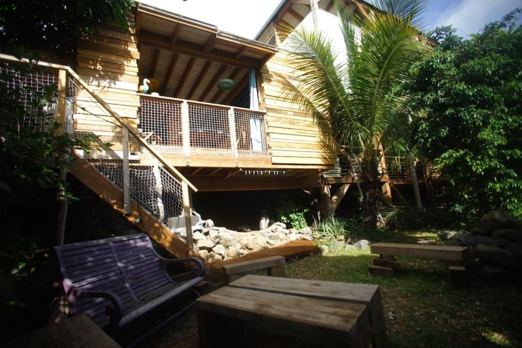 Bungalow Ecologique Avec Toilettes Seches Leu Kabanon Vue Mer Сен-Лё Экстерьер фото